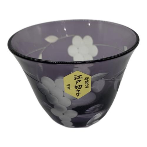 彩鳳 (サイホウ) 江戸切子 葡萄文様