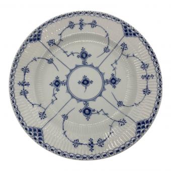 ROYAL COPENHAGEN (ロイヤル・コペンハーゲン) プレート 26cm カケ・凹み・キズアリ有 ブルーフルーテッド・ハーフレース