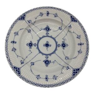 ROYAL COPENHAGEN (ロイヤル・コペンハーゲン) プレート 26cm カケ・凹み・キズアリ有 ブルーフルーテッド・ハーフレース