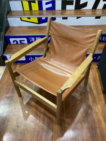 journal standard Furniture (ジャーナルスタンダードファニチャー) ラウンジチェアー ブラウン×ナチュラル COLTON