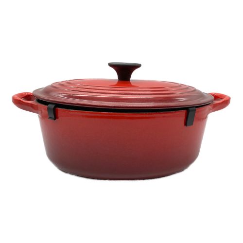 LE CREUSET (ルクルーゼ) オーバルキャセロール レッド 23㎝