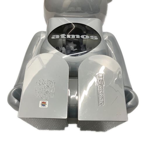 MEDICOM TOY (ミディアムトイ) BE@R BRICK @ atmos WHITE CHROME Ver.1000%