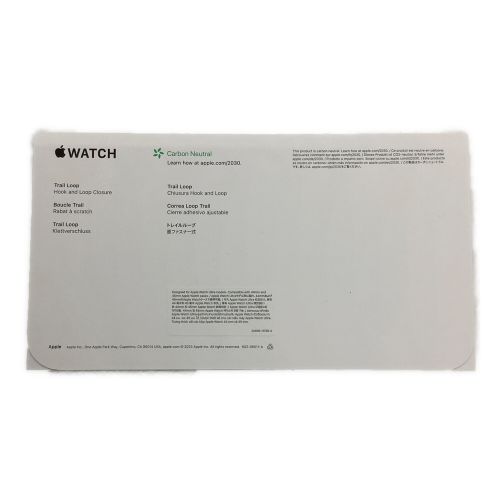 Apple (アップル) Apple Watch 357114364815215 トレイルループ ブルー/ブラック M/L MRF63J/A Ultra2 GPS+Cellularモデル 49mm 未開封品 F5X2LMQ277