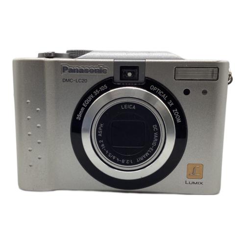 Panasonic (パナソニック) コンパクトデジタルカメラ DMC-LC20-S 200万画素 1/2.7型CCD 乾電池 SDカード対応 ISO100～400 5コマ/秒 UA25305466