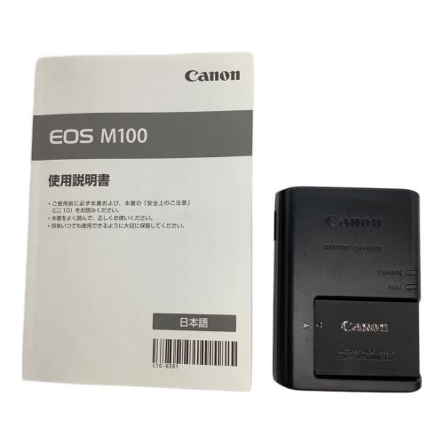 CANON (キャノン) ミラーレス一眼カメラ レンズキット EOS M100 2420万画素 APS-C 専用電池 ISO100～25600 1/4000～30秒 821051001297