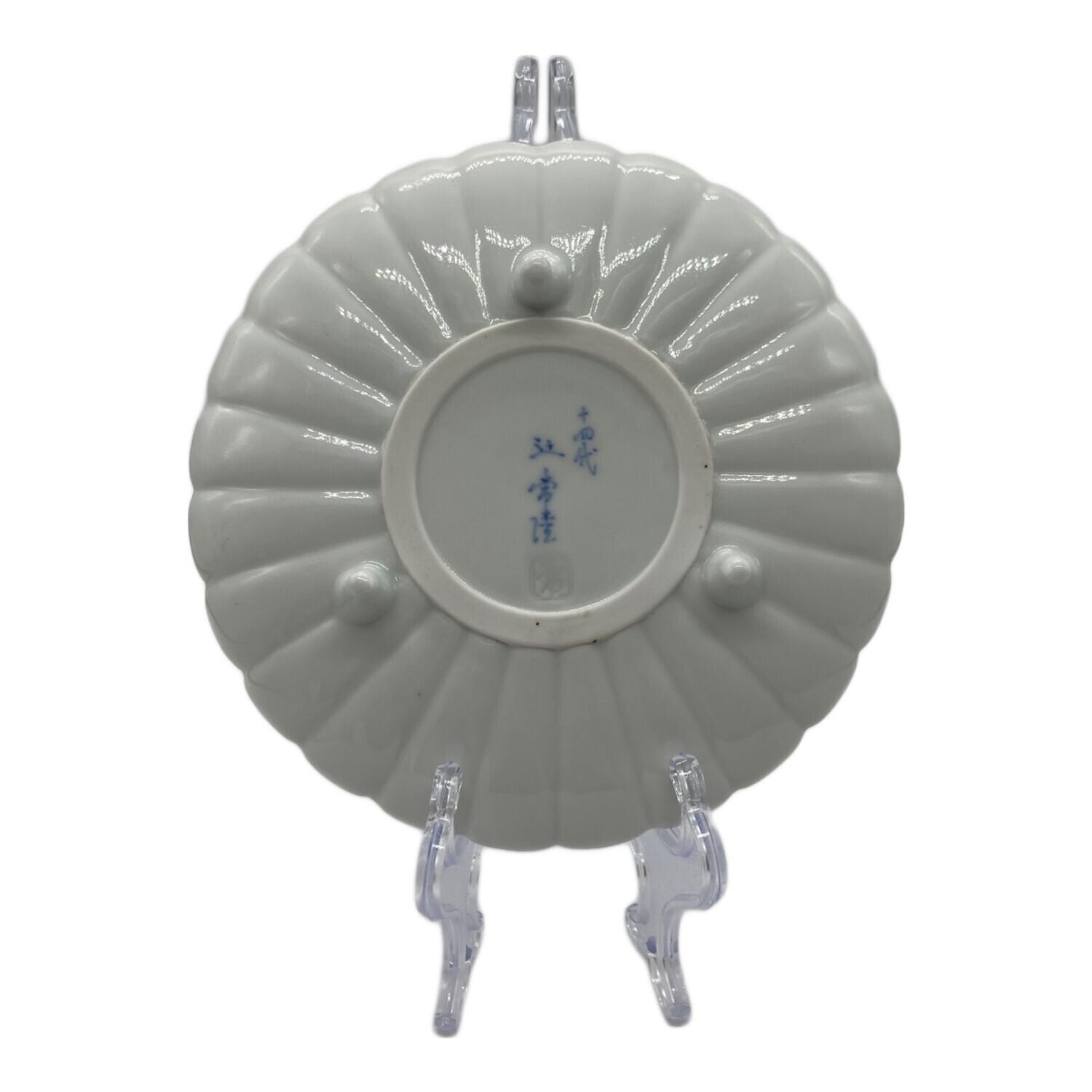 菊皿 十四代辻常陸 染付三ツ足 亀文｜トレファクONLINE