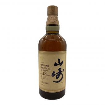 サントリー ジャパニーズウィスキー ピュアモルト @ 750ml 山崎 12年 ラベルヨゴレ有 未開封
