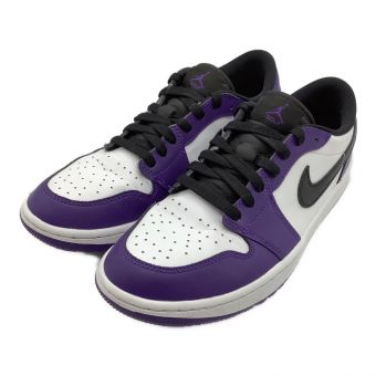 NIKE (ナイキ) ゴルフシューズ メンズ SIZE 26.5cm パープル×ホワイト AIR JORDAN 1 LOW GOLF COURT DD9315-105