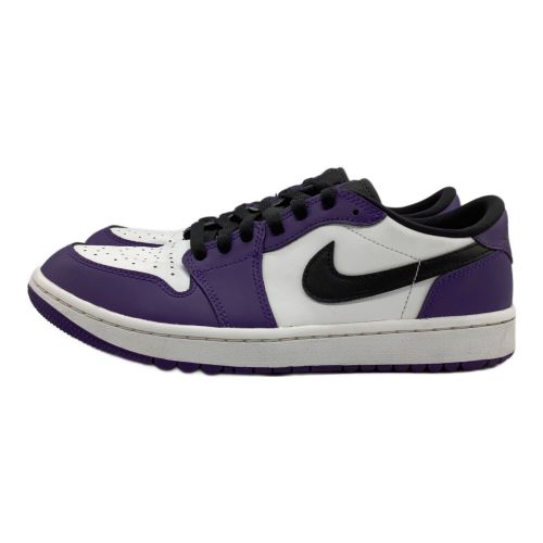 NIKE (ナイキ) ゴルフシューズ メンズ SIZE 26.5cm パープル×ホワイト AIR JORDAN 1 LOW GOLF COURT DD9315-105