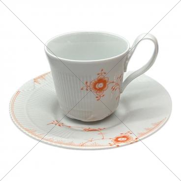ロイヤルコペンハーゲン カラーエレメンツ オレンジ オーバルディッシュ 2枚 ROYAL COPENHAGEN (ロイヤル・コペンハーゲン) ティーカップ&ソーサー