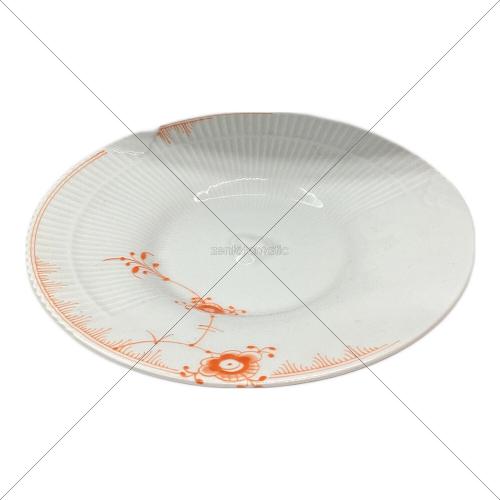 ROYAL COPENHAGEN (ロイヤル・コペンハーゲン) ティーカップ&ソーサー ホワイト×オレンジ カラーエレメンツ