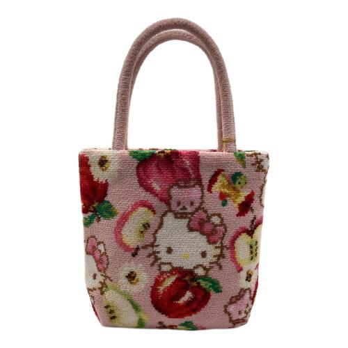FEILER (フェイラー) ハンドバッグ レディース ピンク HELLO KITTY アップル柄