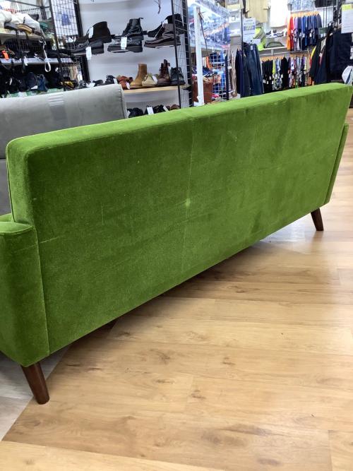 カリモク60 (カリモクロクマル) 3人掛けソファー モケットグリーン U36213QDK ロビーチェア 3シーター