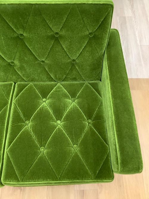 カリモク60 (カリモクロクマル) 3人掛けソファー モケットグリーン U36213QDK ロビーチェア 3シーター