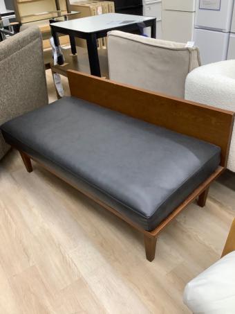 UNICO (ウニコ) 2人掛けソファー ブラック×ブラウン 合皮 WICK