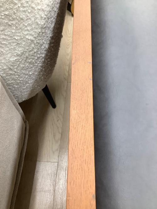 UNICO (ウニコ) 2人掛けソファー ブラック×ブラウン 合皮 WICK