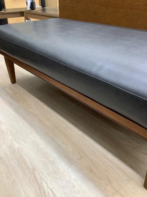 UNICO (ウニコ) 2人掛けソファー ブラック×ブラウン 合皮 WICK