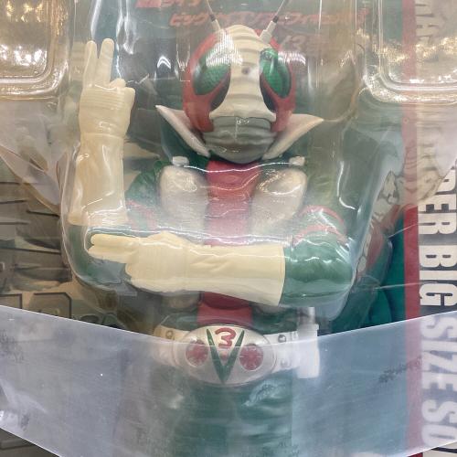 ソフビフィギュア  仮面ライダービックサイズソフビフィギュア V3登場編 中国製 箱ヤケ有