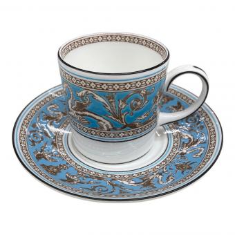 Wedgwood (ウェッジウッド) カップ&ソーサー フロレンティーン・ターコイズ