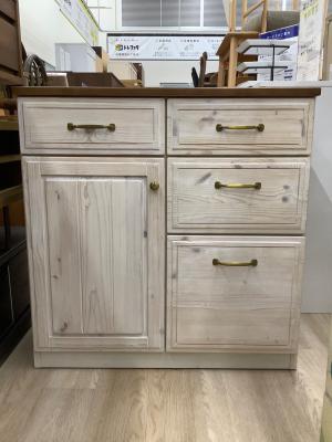 ニトリ キッチンカウンター ブラウン×ナチュラル