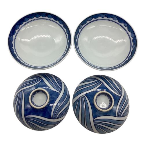 源右衛門窯 (ゲンエモンガマ) 蓋物揃え 共箱付 ヨゴレ有