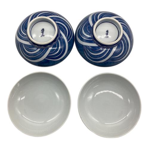 源右衛門窯 (ゲンエモンガマ) 蓋物揃え 共箱付 ヨゴレ有