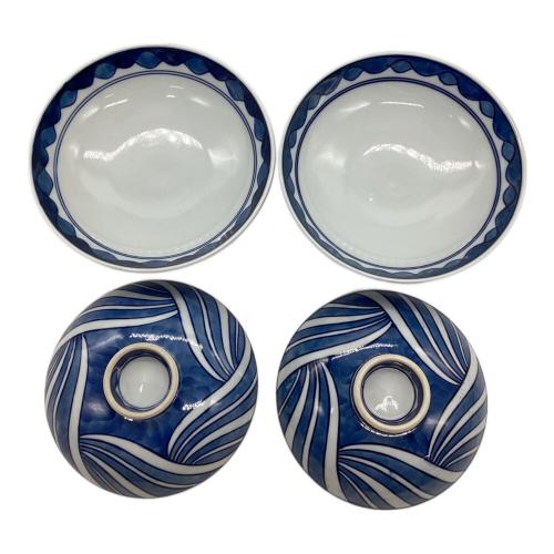 源右衛門窯 (ゲンエモンガマ) 蓋物揃え 共箱付 ヨゴレ有