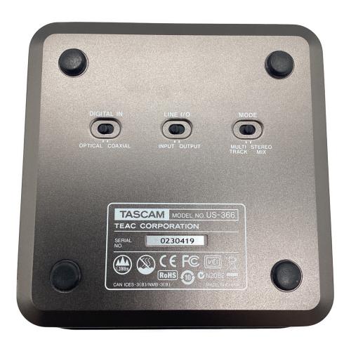 TASCAM (タスカム) マイクプリアンプ YS-366 2013年製 USBケーブル欠品