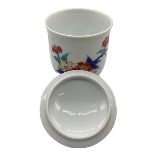 酒井田柿右衛門 (サカイダカキエモン) 湯呑み 共箱付 苺花文