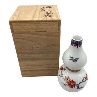 柿右衛門 (カキエモン) 一輪挿し 瓢型花瓶 共箱付