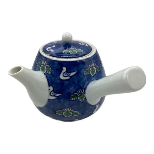 源右衛門窯 (ゲンエモンガマ) 茶器セット 染錦水鳥図