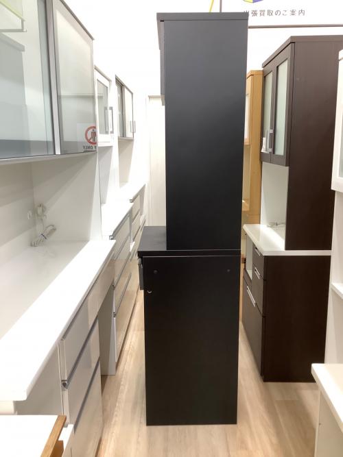 ニトリ キッチンキャビネット ブラック ソフトクローズ リガーレ 幅:約60㎝