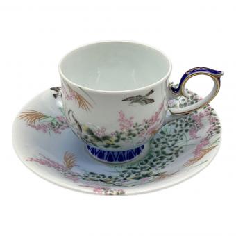 深川製磁 (フカガワセイジ) カップ&ソーサー 萩花見