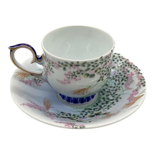 深川製磁 (フカガワセイジ) カップ&ソーサー 萩花見