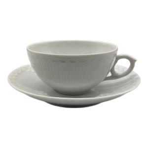 ROYAL COPENHAGEN (ロイヤル・コペンハーゲン) カップ&ソーサー ホワイトフルーテッド・ハーフレース