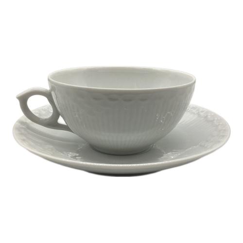 ROYAL COPENHAGEN (ロイヤル・コペンハーゲン) カップ&ソーサー ホワイトフルーテッド・ハーフレース