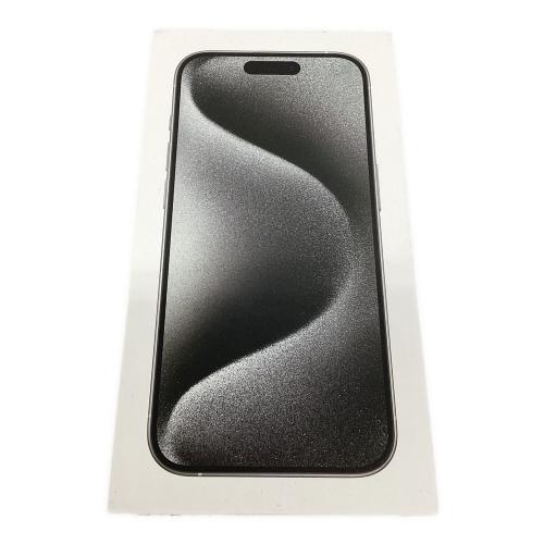 Apple (アップル) iPhone15 Pro MTUD3J/A サインアウト確認済 355721796833038 ー SIM FREE 修理履歴無し 256GB バッテリー:Bランク(88%) 程度:Aランク