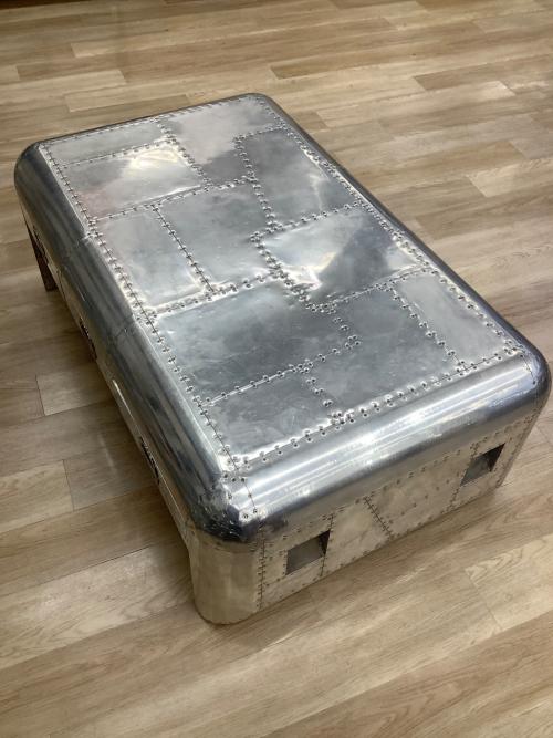 COFFEE TABLE ALL ALUMI シルバー @ アルミ材