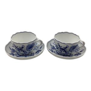 Meissen (マイセン) カップ&ソーサー ブルーオニオン 2Pセット 箱付