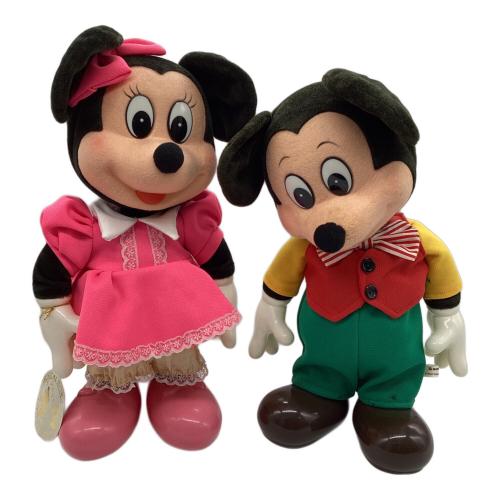 首振り人形オルゴール ミッキー&ミニー 保管シミ有