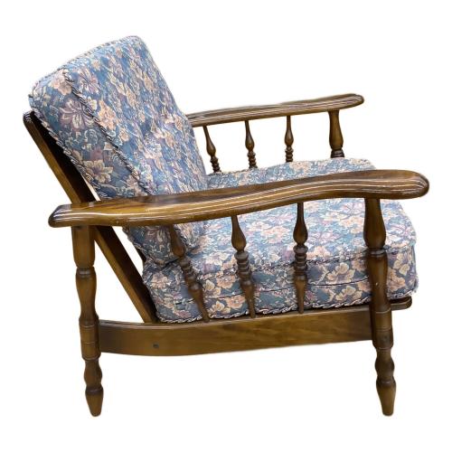 karimoku (カリモク) 1人掛けソファー 381 ブラウン×マルチカラー コロニアル