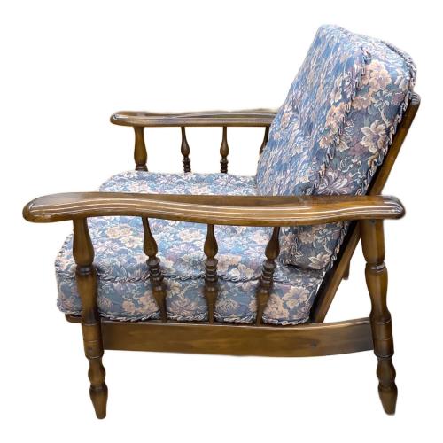 karimoku (カリモク) 1人掛けソファー 381 ブラウン×マルチカラー コロニアル