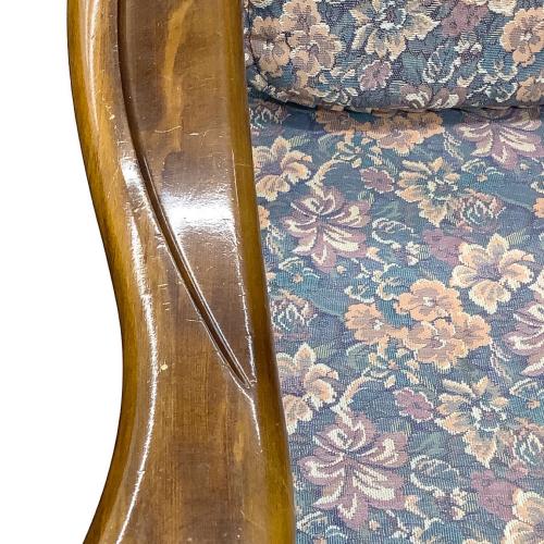 karimoku (カリモク) 1人掛けソファー 381 ブラウン×マルチカラー コロニアル