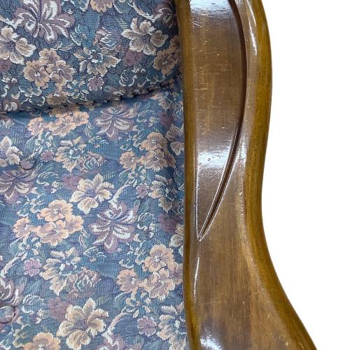 karimoku (カリモク) 1人掛けソファー 381 ブラウン×マルチカラー コロニアル