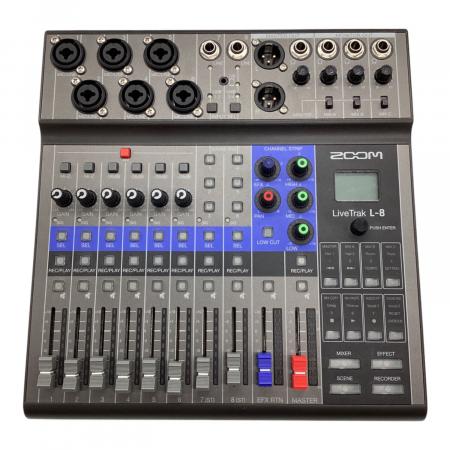 ZOOM (ズーム) 8-TRACK MIXER/RECORDER LiveTrak L-8｜トレファクONLINE
