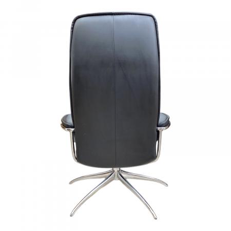 専用出品！【美品】EKORNES リクライニングチェア オットマン付き ブラック Ekornes (エコーネス) リクライニングチェア オットマン欠品
