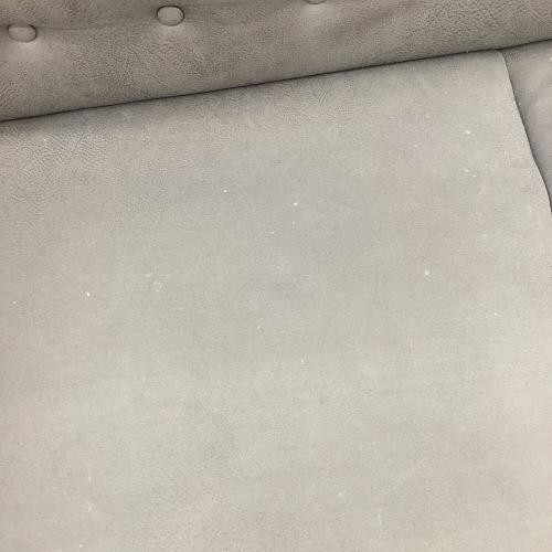 2人掛けソファー グレー×ブラウン