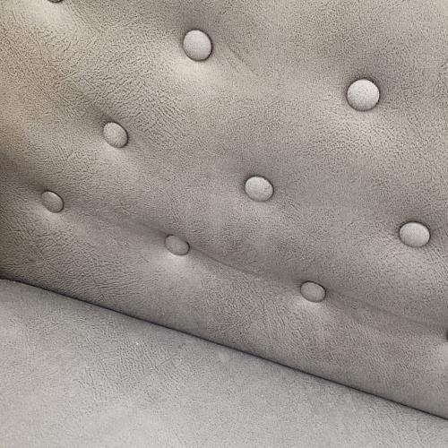 2人掛けソファー グレー×ブラウン