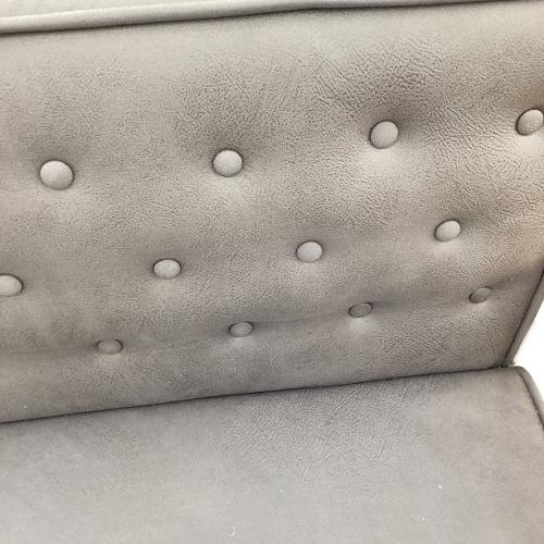 2人掛けソファー グレー×ブラウン