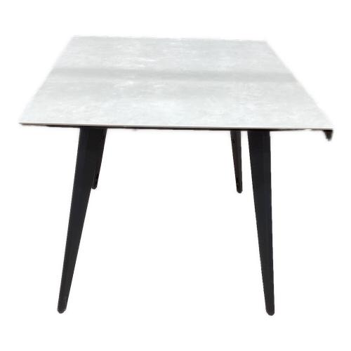 セラミックダイニング3点セット ベージュ×ブラック